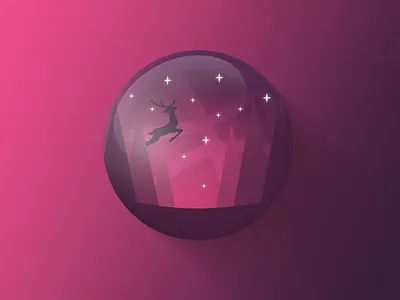 Merry Christmas! christmas deer sphere