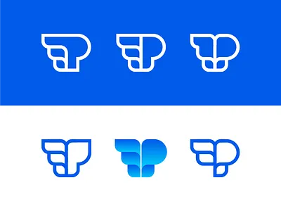 Promo - Logo concept b2b design logo monogram p product promo promotion shop webshop wings