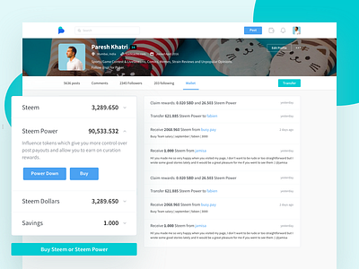 Wallet Redesign - Busy design history landing page payment transfer ui ux visual wallet web