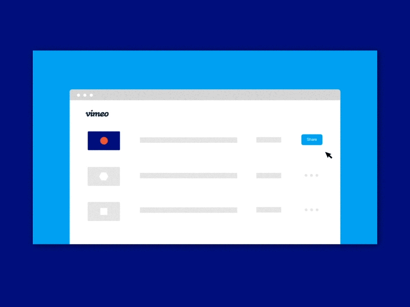 Vimeo – Push to Social animation coachnote facebook share social video vimeo