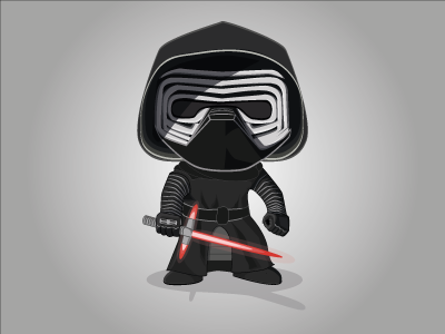 Bighead Kylo bighead christmas force illustrator kylo ren star the wars