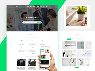 Exon2 landing page landing page inspiration page uiux web design web ui