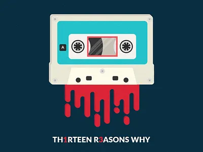 13 Reasons Why 13reasonswhy cassette minimal netflix retro series