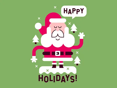 Happy Holidays! christmas cute holidays vector