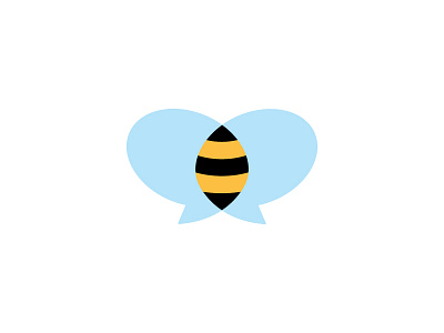 Bee Educated bee education identity insect logo mark outreach speech bubble