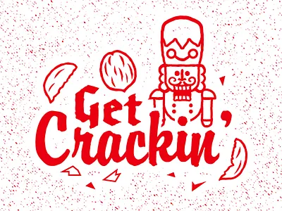 Holiday Affirmations affirmation holiday illustration nutcracker nuts texture typography