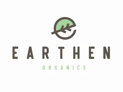 Earthern Organics Logo 3 brand branding color earth good goodomen leaf logo natural organics