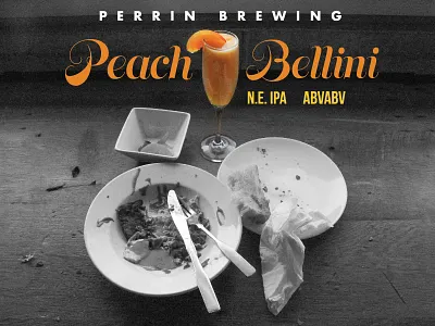 Peach Bellini NE IPA beer bellini brewery brewing craft ipa peach perrin