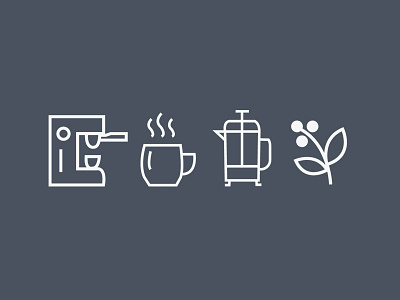 Coffee Icon Set coffee design icon illustration illustrator