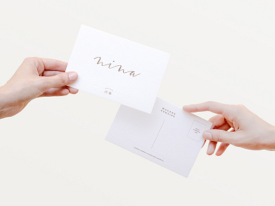 Nina postcards branding cookies postcard print stationery
