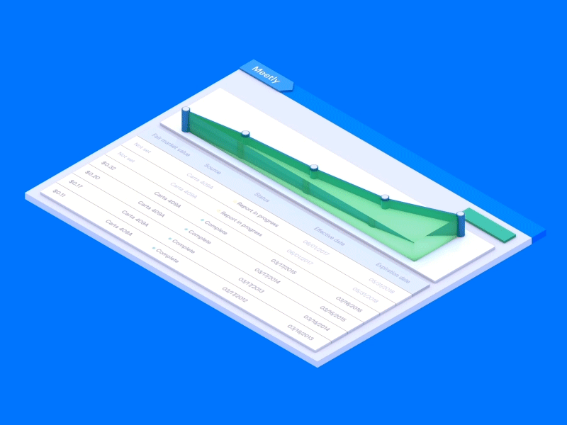 Isometric interface #1 app charts enterprise finance financials geometric graphs interface isometric software technology