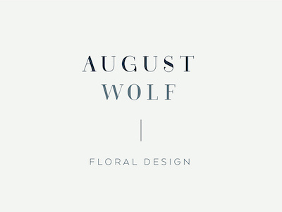 August Wolf branding design identity logo