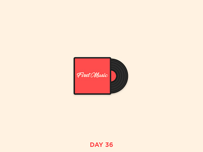 Daily Logo 36/50 - Record Label brand branding clean dailylogo dailylogochallenge logo mark music record label simple vector