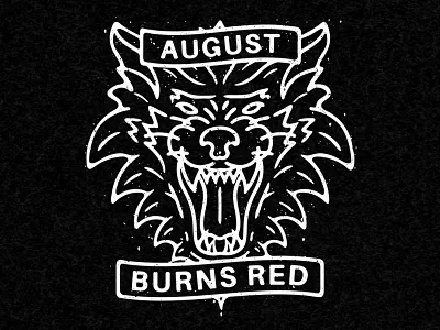 August Burns Red - Rip and Shred apparel august burns red band illustration merch texture traditional tattoo wolf