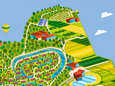 Your Nature Eco Resort Belgium andrew lebedinsky belgium color eco isometry nature pattern resort rest tourist