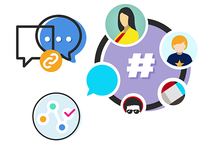 Chat icon exploration channels chat dms slack