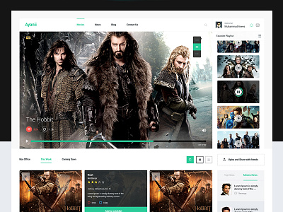 Ayanii Movie Web colors icons movie responsive