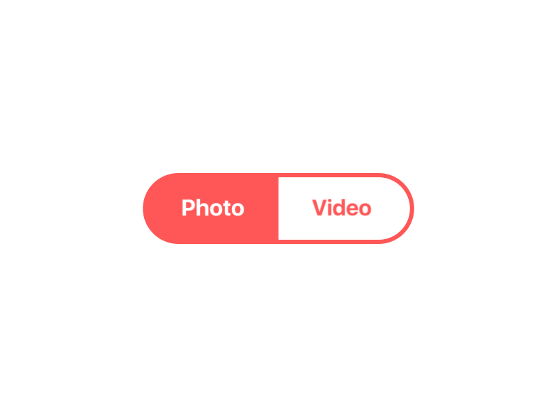 Segmented control [AR/VR] 3d animation ar button control gif photo switcher ui ux video vr