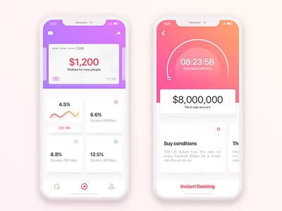 Financial app 2.0 app bank banking budget business card cards graph payments transaction ui ux