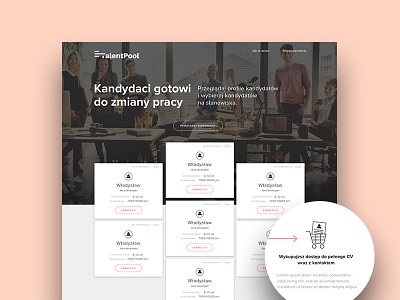 Talentpool branding e commerce hr layout market typography ui ux webdesign website