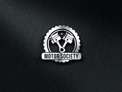 Motor Society brand branding icon illustration logo motor piston
