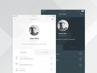 006dailyui_Userprofile dailyui ios ui