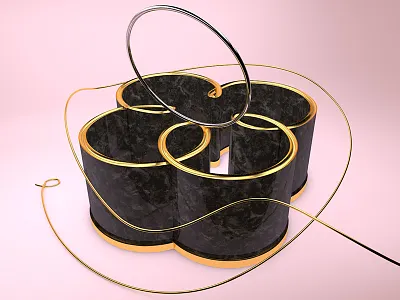 Infinity Bracelet 3d animation bracelet c4d cinema4d gift gold jewelry loop marble motion graphics silver