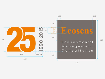 Ecosens – Incorporating Design Element “25” 25 anniversary branding design element logo swiss