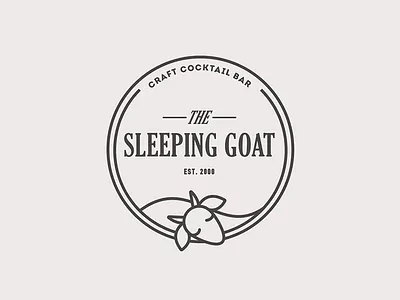 Sleeping Goat design logo