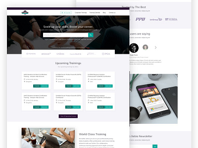 Xebia Trairning Website education training website