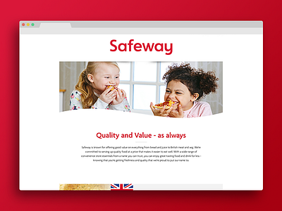 Safeway Landing Page landing page safeway