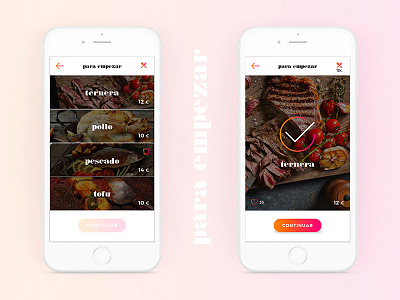 El buen menú app food menu ui