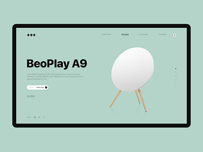 Multiroom Speaker, Day 21 design landing minimal page speaker ui ux website