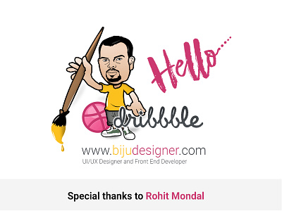 Hello dribbble, Dribbble thanks debut shot dribbble thanks thank you