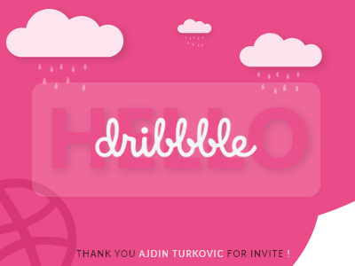 Dribbble Debut Shot :) dribbble hello