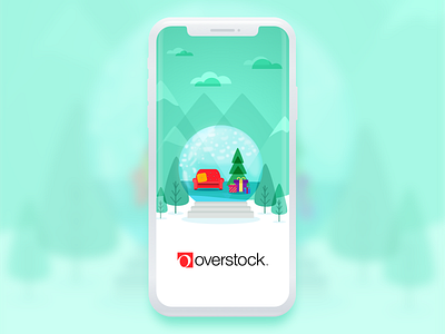 Christmas Splash Screen app christmas illustration ios snowglobe splash screen ui ux vector