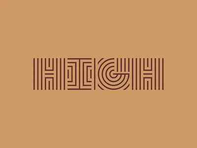 High high lines logo maze old