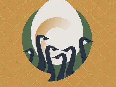 Six Geese A Laying canadian geese christmas egg geese gold green holidays laying twelve days