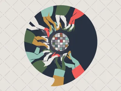 Nine Ladies Dancing blue christmas holidays illustration ladies ladies dancing legs logo system pink shoes twelve days