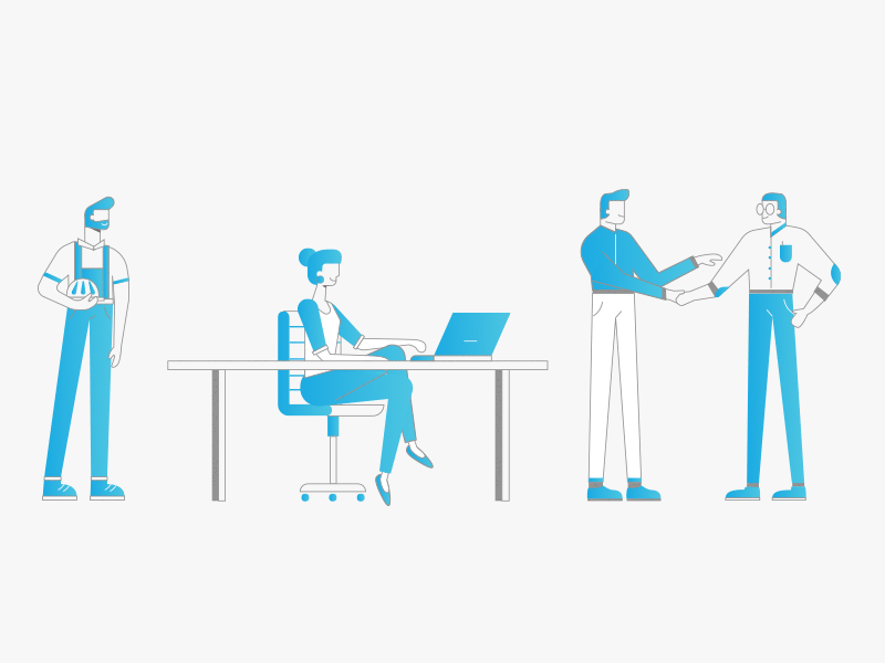 Business Team / Staff business character design graphic illustration staff team woman worker