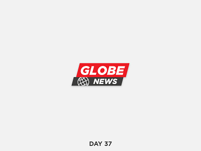 Daily Logo 37/50 - Television News brand branding clean dailylogo dailylogochallenge global logo mark simple tv news vector