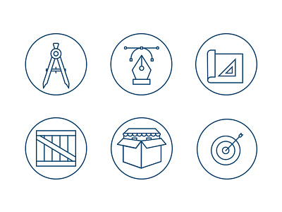 Marketing Icons cad design icon set line icons simple