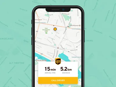 Daily UI #029 - Map 029 app daily dailyui delivery ios map package tracking ui