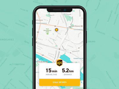 Daily UI #029 - Map 029 app daily dailyui delivery ios map package tracking ui