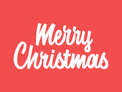 Merry Christmas brush script christmas handlettering lettering