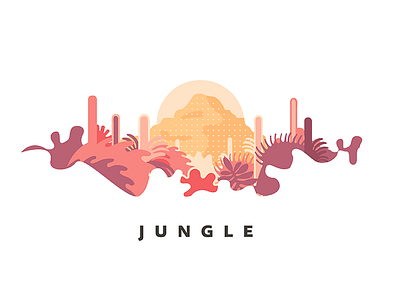 Jungle forest illustration jungle plants