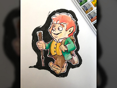 Hobbit pentel prismacolor strathmore windsor newton