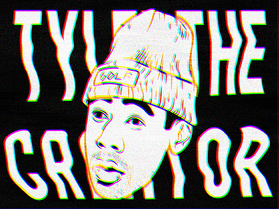 "Knock-knock, who's there? It's me" adobe design glitch artwork illustration odd future tyler the creator wacoom