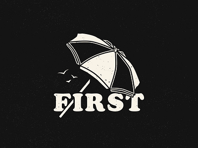 #FIRST apparel beach california miami paradise streetwear vector