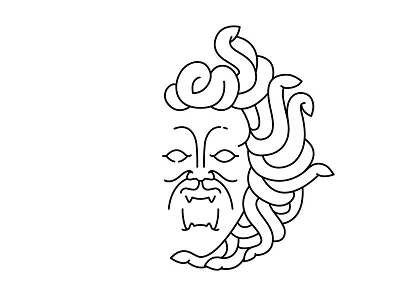 Les pétrifiantes / logo {WIP #3} calligraphy logo poster shop vector webdesign website